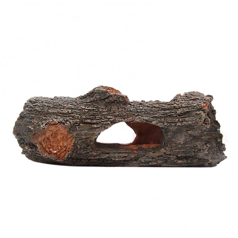 Ornement d'aquarium à trous creux, tunnel d'arbre à bûches, décoration précieuse de poissons de grande taille, accessoires de diversification