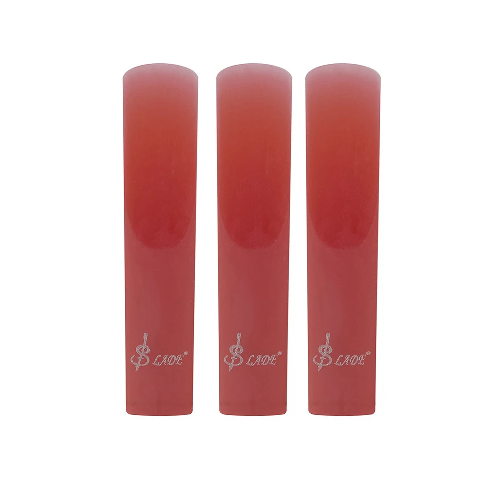 Piezas de cañas de saxofón de plástico y resina, 3 uds., para clarinete, Soprano, Alto, Tenor, instrumentos profesionales, accesorios para saxofón: Marfíl