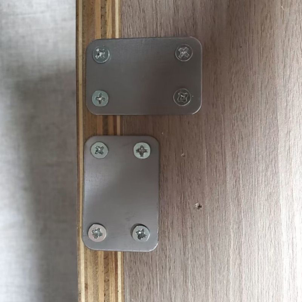 roestvrijstalen haakse beugel, rechte viergats vaste hoekbeugel, meubelbevestigingen, hout, planken, kranen,