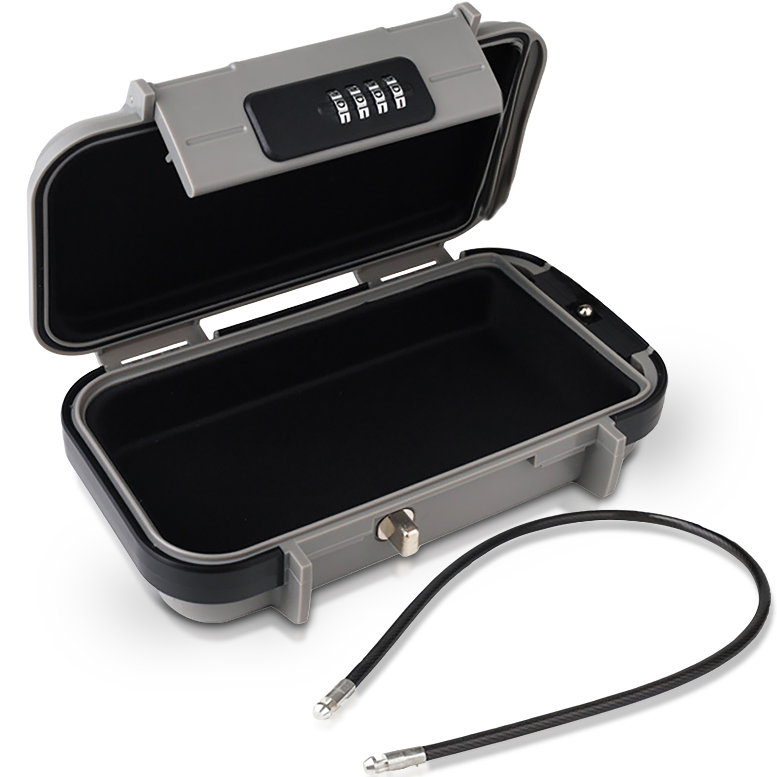 Outdoor Code Waterproof Key Lock Box Portable Waterproof Safe Boxes Travel Key Phone Organizer Boxes with Removable Cable Handle: Red