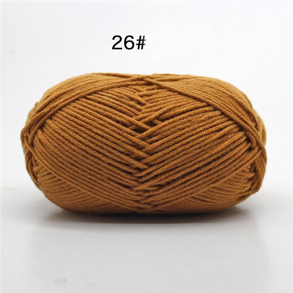upgrade natuurlijke zijde melk katoenen garen dikke garen voor breien baby wol haak garen weave draad 4 Plys 50 g/stk: 26