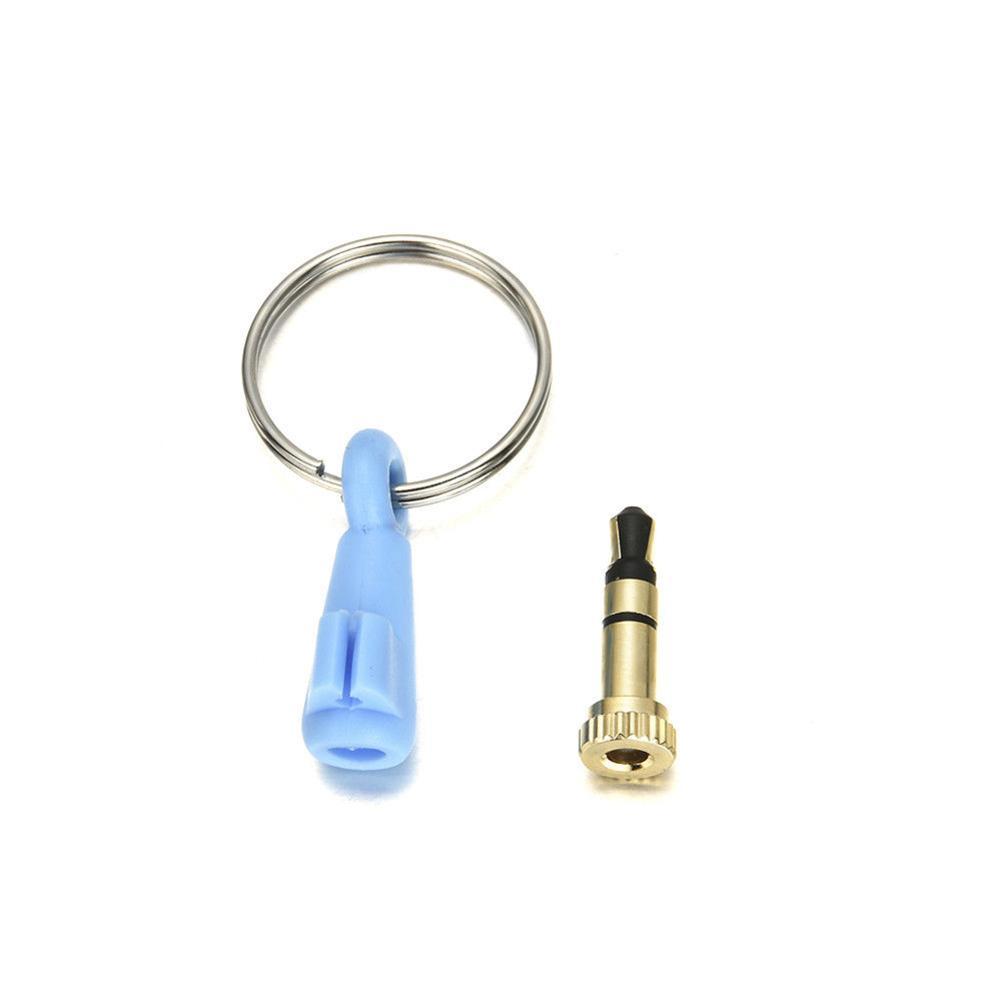 Mini Infrared Wireless Remote Control For Phone Infrared Smart Aux Jack Remote For iPhone 3.5mm adapter: blue