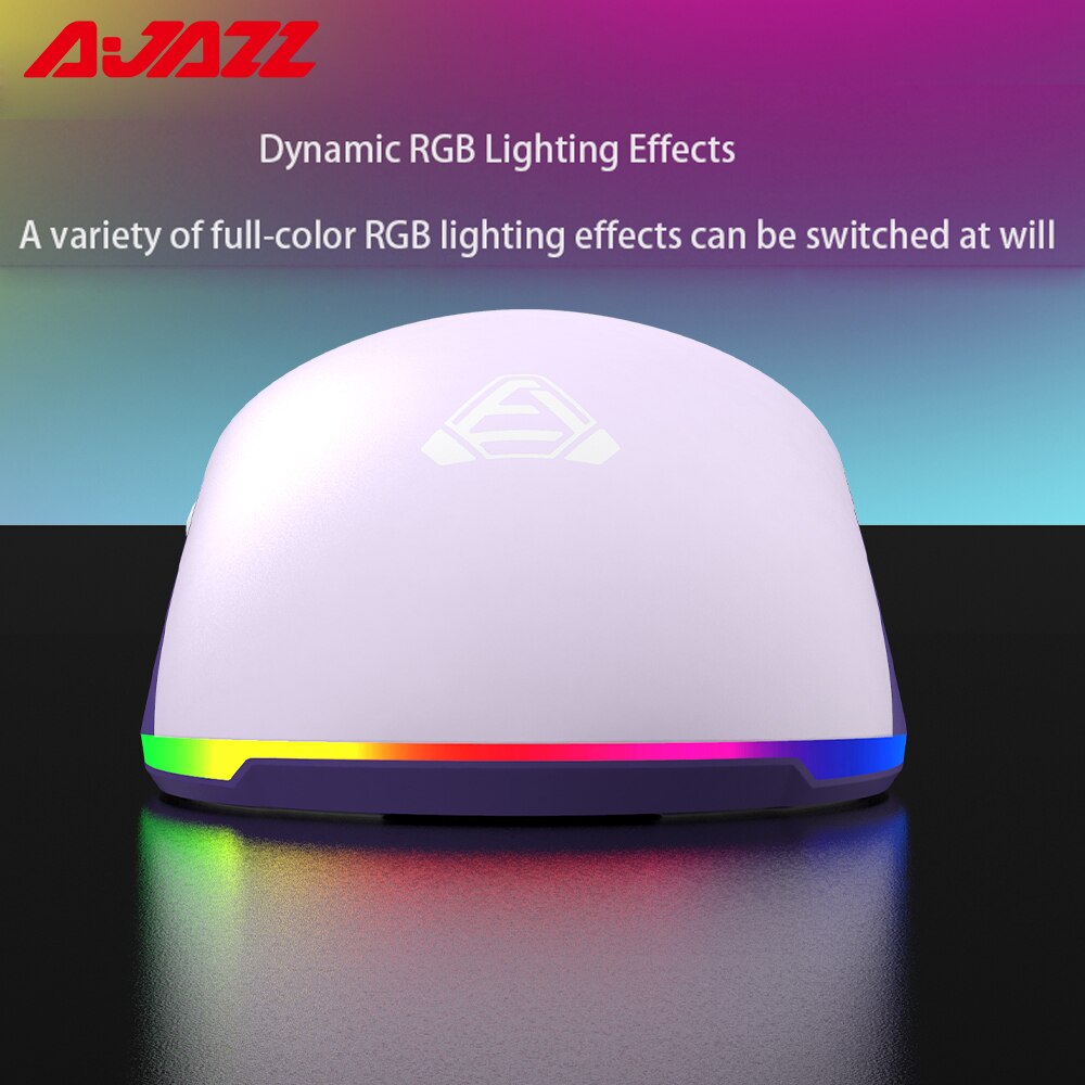 AJAZZ F15 mysz do gier RGB/a wielu kolor podświetlenia 16000DPI 7 przycisków PMW3338 czujnik konstrukcja o strukturze plastra miodu przewodowa mysz ergonomiczna do laptopa pulpit