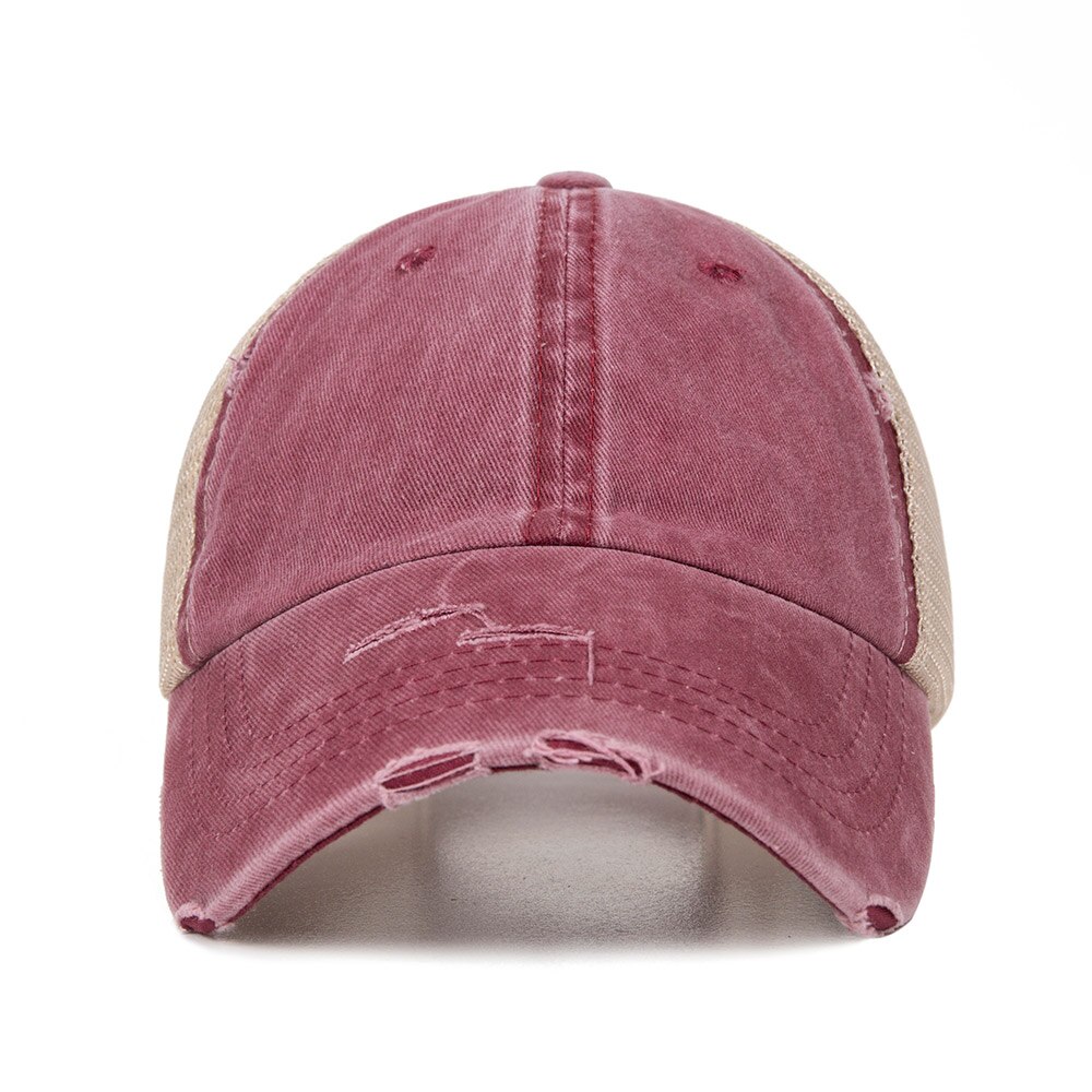 Truenjoy sommer kvinder mesh hestehale baseball cap snapback kasketter til kvindelig sport hat dame ben gorras