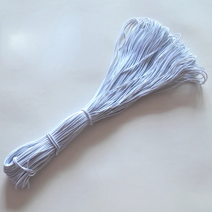 Teltstænger snor gummibånd stødsnor elastiksnor teltstang elastisk gummitilbehør 2 mmx 20m til teltstang i glasfiber