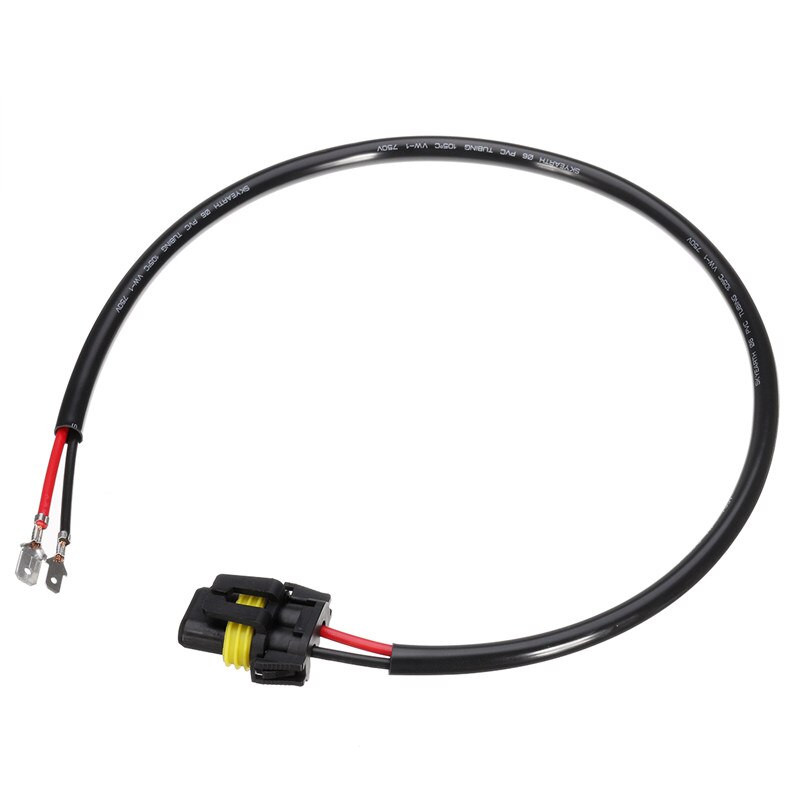 2pcs H11B Headlight Bulb Male Wire Harness Connector Wiring Plug Socket Adapters