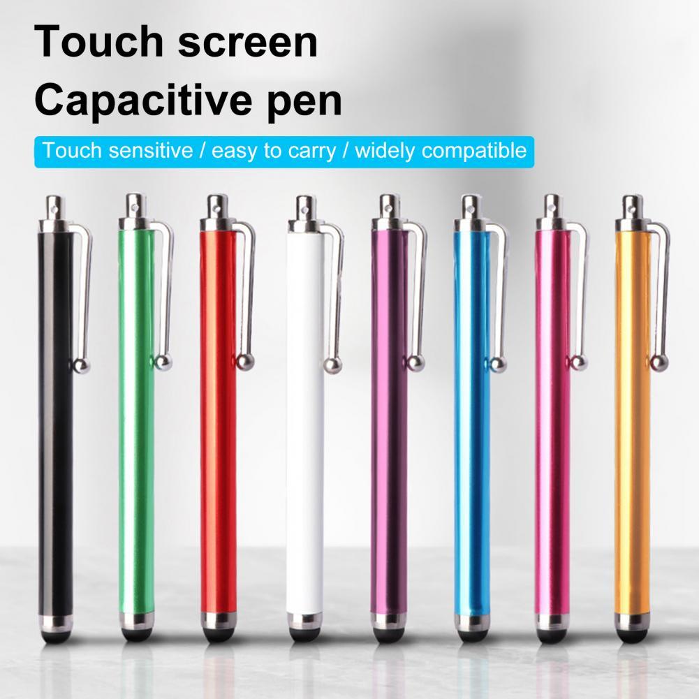 10Pcs Cell Phone Pen Universal Metal Touch Screen Pen Stylus Pens for Ipad Apple Samsung Tablet All Capacitive Screen with Clip