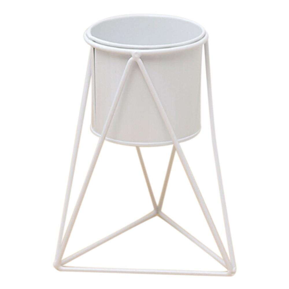 Flower Pot Holder Geometric Metal Durable Indoor Garden Plant Holder Display Planter Iron Flower Stand Gardening Supplies Stand: Yellow