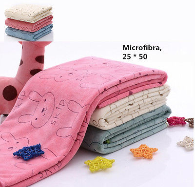 1Pc Cartoon Konijn Microfiber Baby Kids Strand Bad Haar Gezicht Handdoek Voor Baden Zwemmen Absorberende Quick Dry