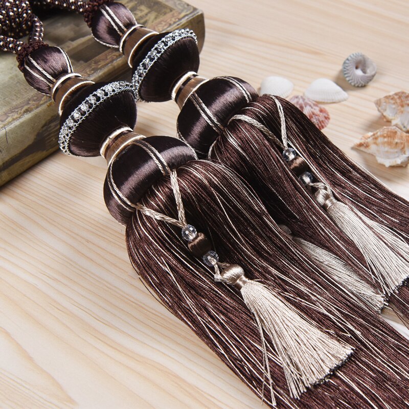 Ceinture de Suspension à Pompons pour Rideaux, en Cordes, Embrasses Décoratives en Bandages à Boucle, Accessoire de Décoration de Salon, Chambre ou Salle à Manger