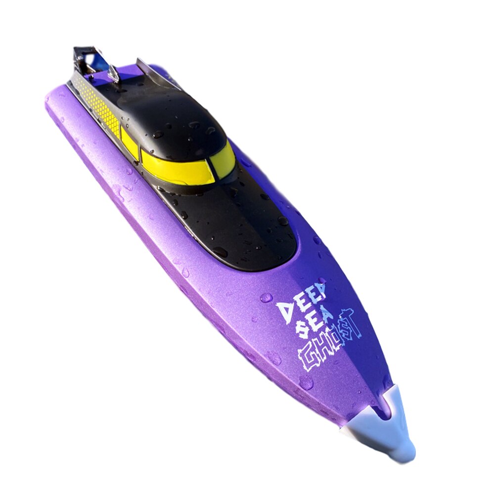 2.4G RC Speed Boat Electric Remote Control Ship Speedboat High Speed RC Boat Motor Model Vehicles For Pools Lakes: Purple