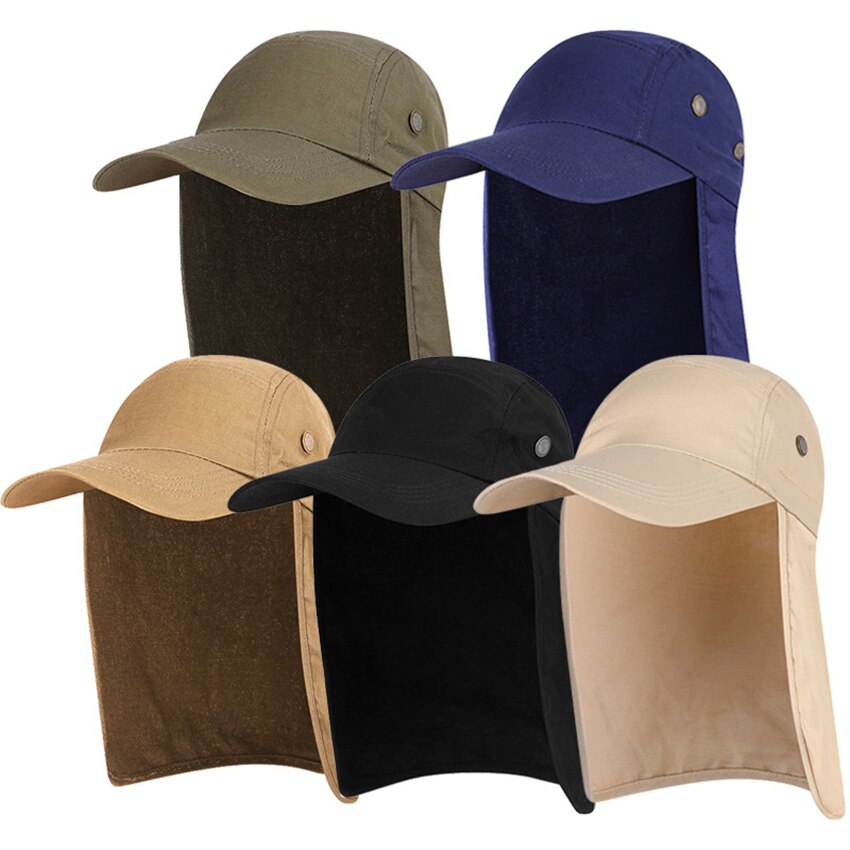 Sun Protection Cap Baseball Cap Fishing Hat with Neck Flap, Fishing Hat Sun Cap Breathable Outdoor Hiking Hat for Camping