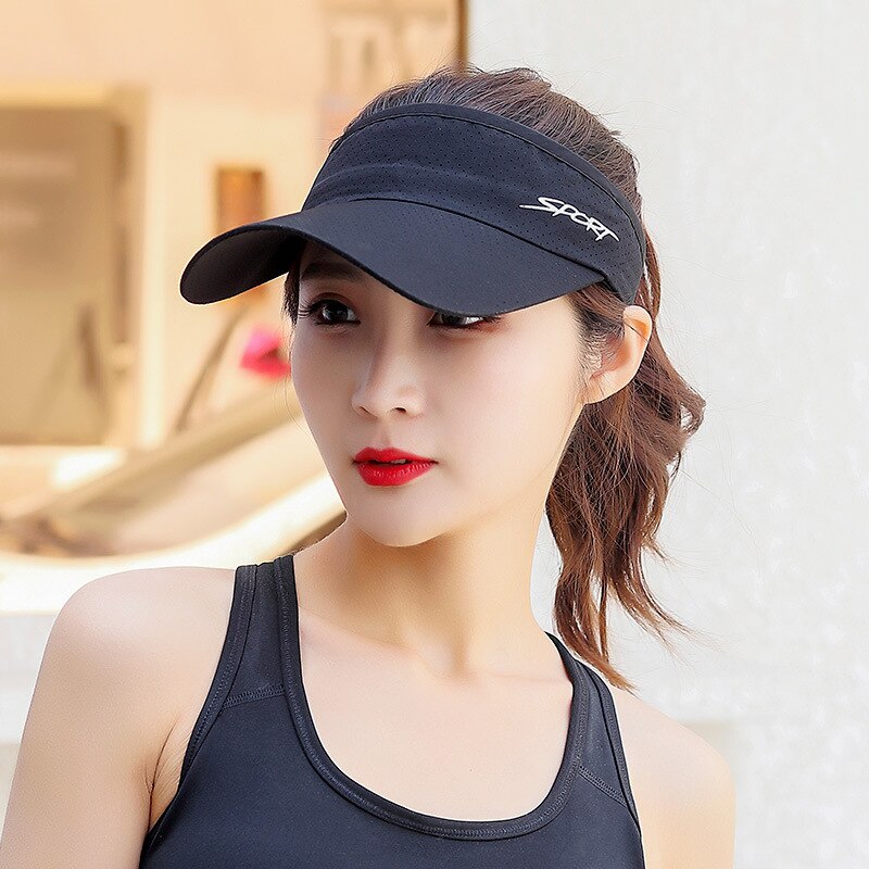 Zomer 2022 Vrouwen Sport Zonnescherm Zonnehoed Mannen Meisje Mode Tennis Golf Cap Outdoor Anti-Uv Strand Uitje Zonneklep Cap dames Hoed: 001