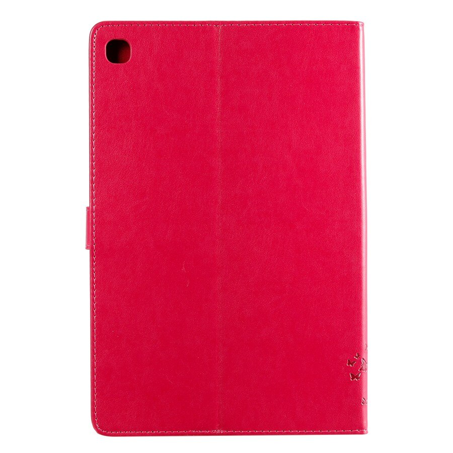Tablet Case For Samsung galaxy Tab S5E 10.5 T720 SM-T720 T725 Cat Tree Print Cover With Card Slot Tablet case+film+pen: red