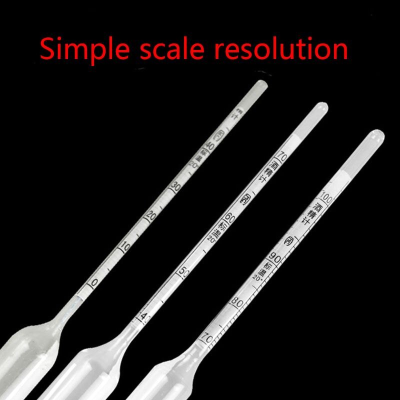 4 in 1 hydrometer alkoholmätare 0-100%  alkoholmeter med termometer för vodka whisky vin koncentrationsverktyg