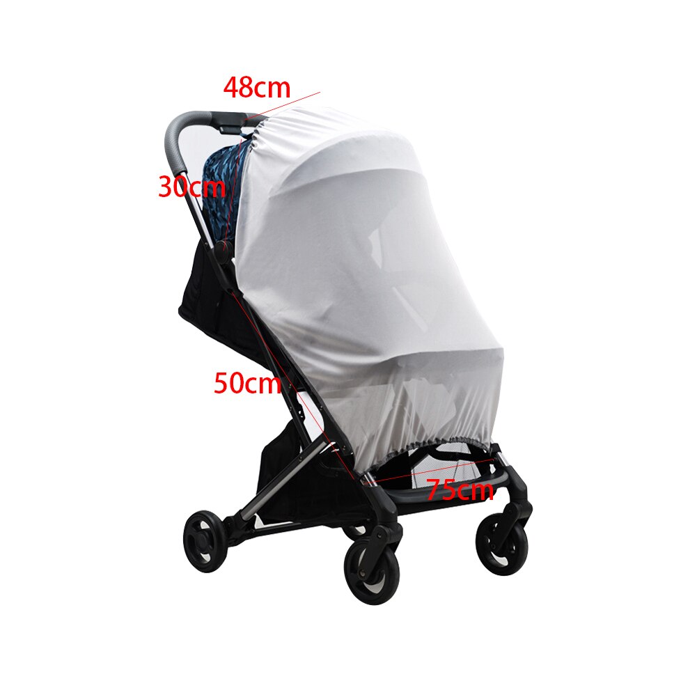 Uniwersalny wózek spacerowy szopka anty UV lato wózek dziecięcy moskitiera wózek składany trwały owad pokrywa parasol przeciwsłoneczny