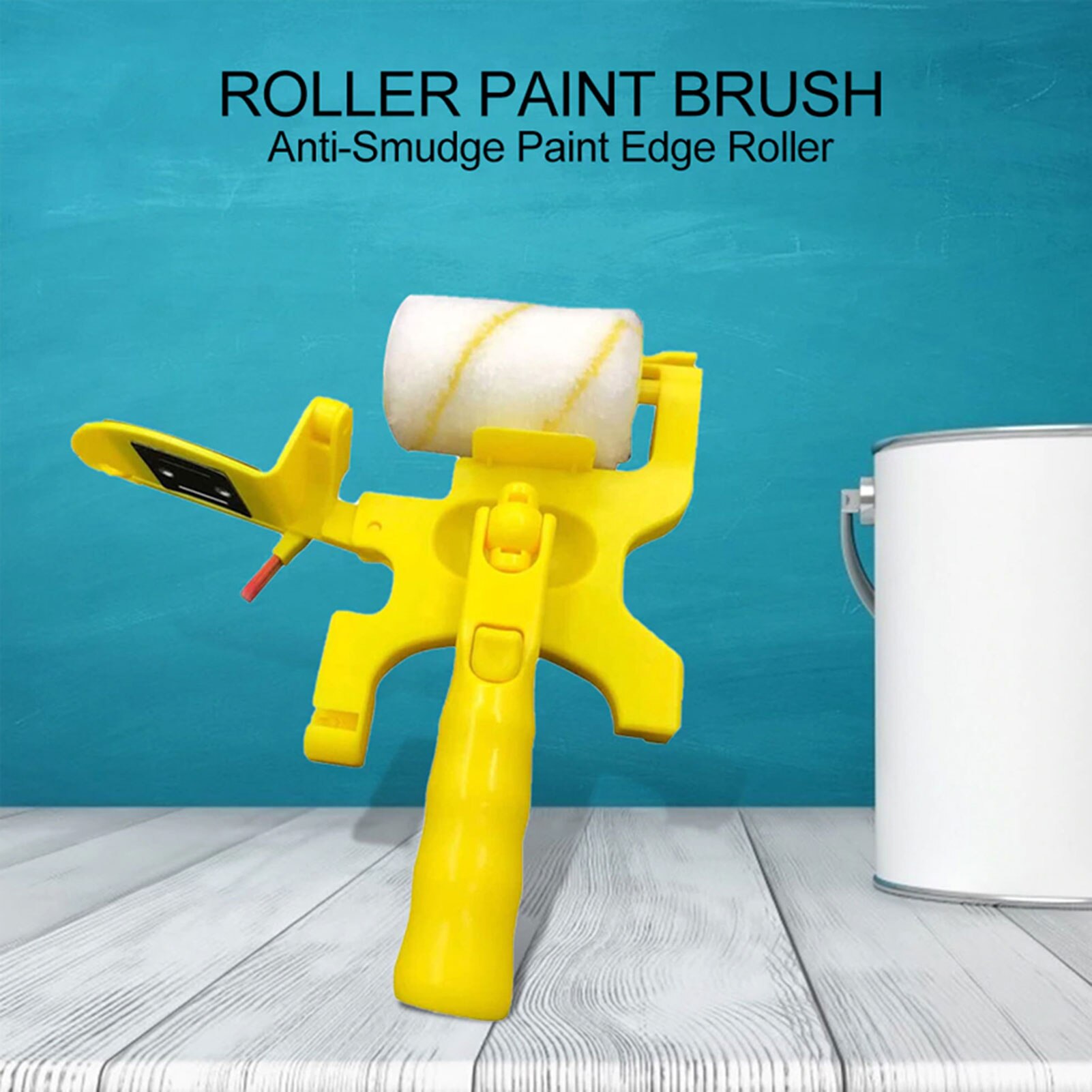 Multi-Functionele Roller Borstel Clean-Cut Anti-Smudge Verf Edger Roller Borstel Veilig Hulpmiddel Voor Muur Plafond