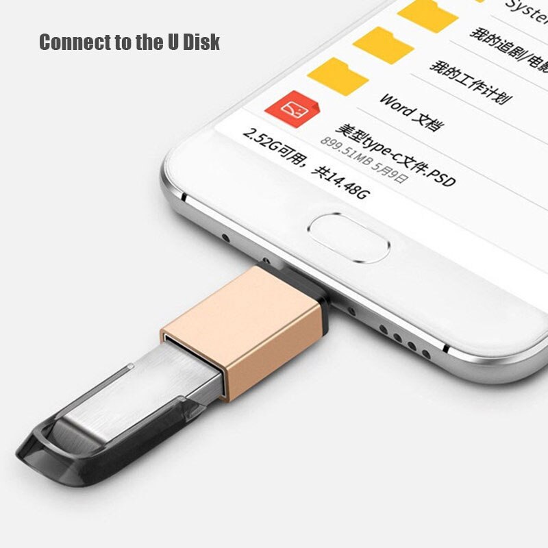 USB OTG タイプ C に USB 3.0 アダプタ OTG 急速充電データタイプ C 携帯電話ケーブル用 macbook サムスン Xiaomi Oneplus