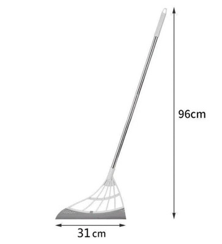 Magic Wiper Broom Wipe Squeeze Silicone Mop for Wash Floor Clean Tools Windows Scraper Pet Hair Non-Stick Sweeping Kitchen Tool: gray