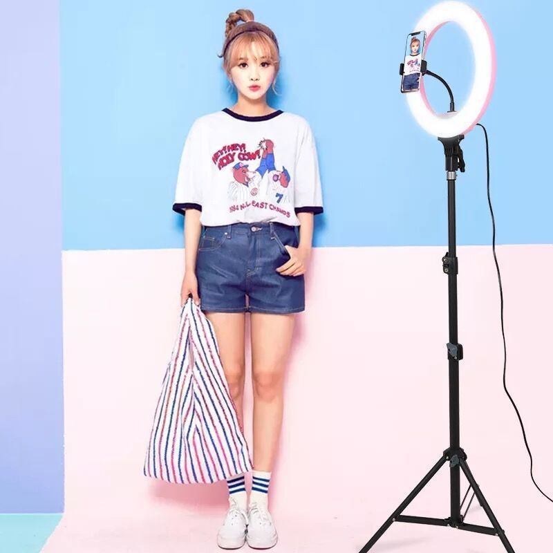 32cm Camera Studio Ring Light Video LED 3500-5600K Beauty Ring Light Photography Dimmable Ring Lights For Selfie Live Show