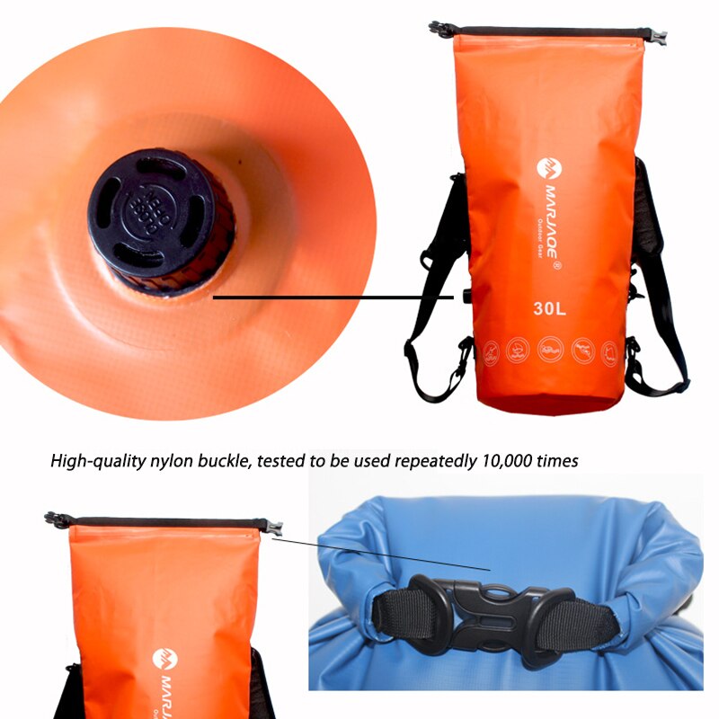 Bolsa seca de Trekking de 30l, mochila de Camping al aire libre, Cubo de almacenamiento para Río, Rafting, kayak, canoa, viaje