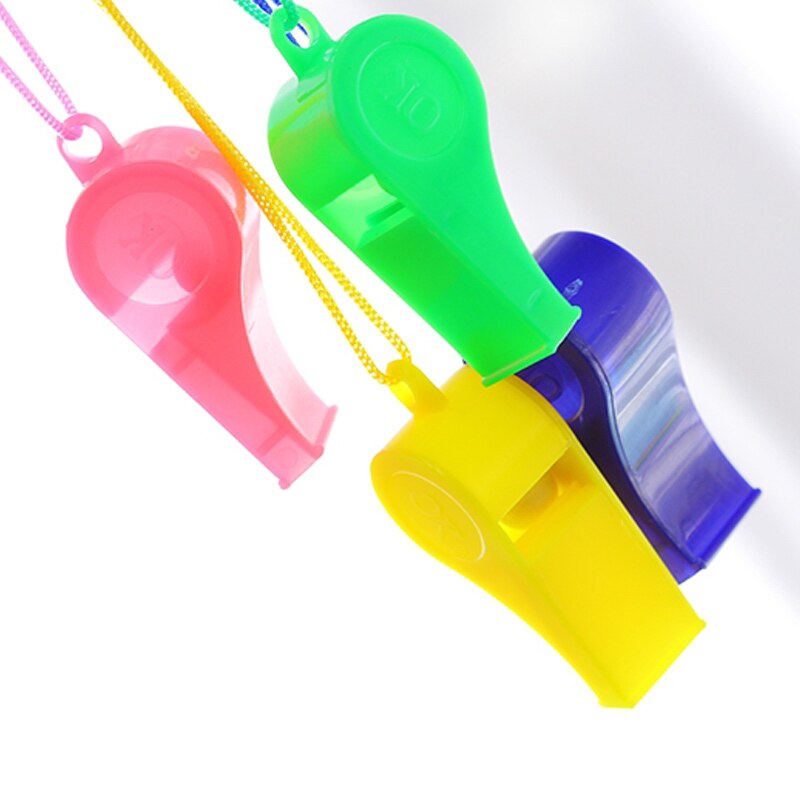 12 stuks plastic fluitjes met koord noodgevallen overleving school sport scheidsrechter kamperen  ya88