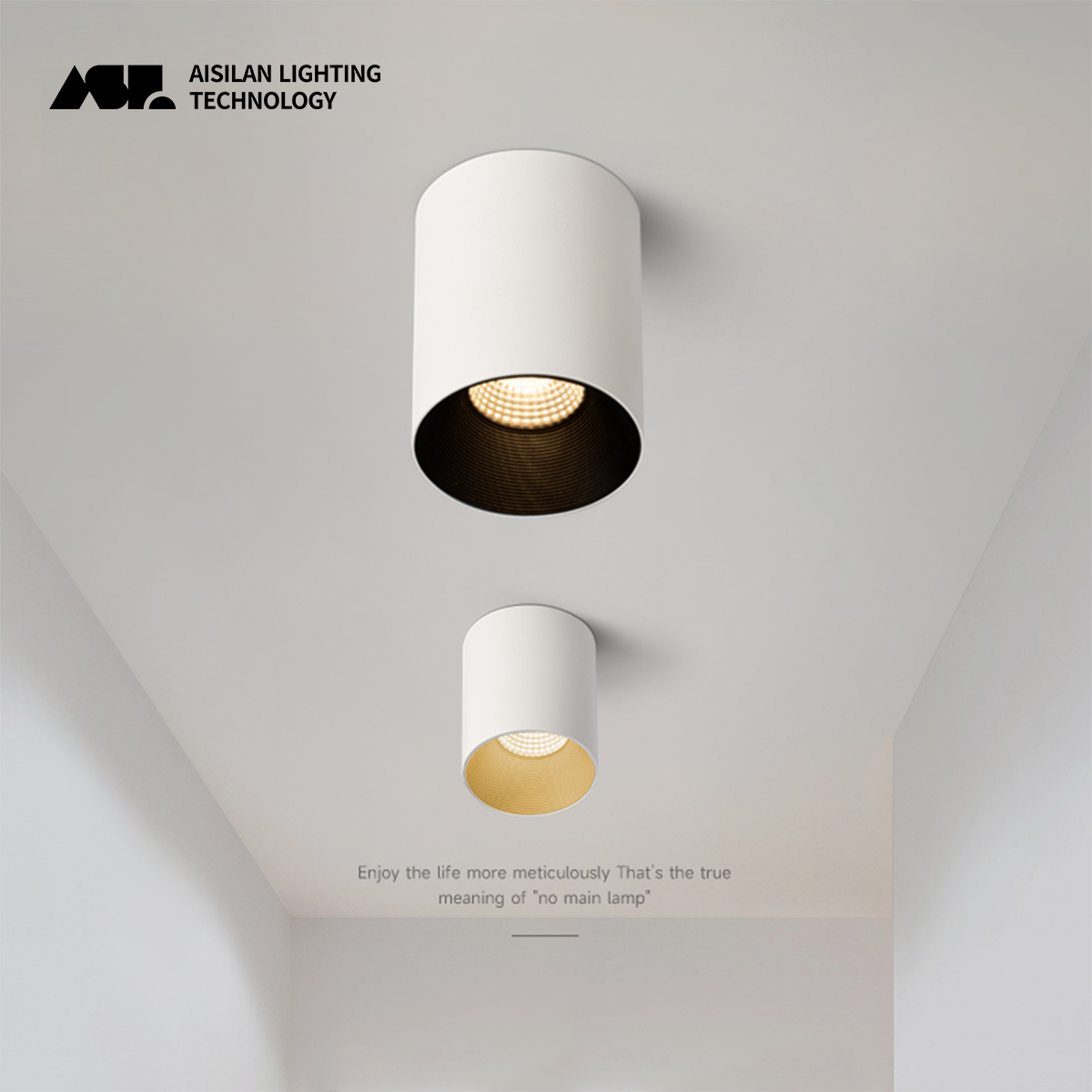 Aisilan Opbouw Plafondlamp Mat Aluminium 7W Downlight Anti-glare Plafondlamp voor Slaapkamer Gang