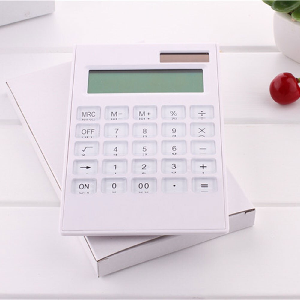 Portable Solar Powered Calculator Screen 12 Digit Large LCD Display for Office Daily Use VDX99