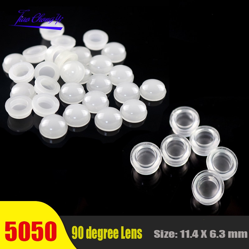 Kit Da 1000 Lenti Riflettenti Per LED 5050 – Collimatore Ottico Convesso Con Angoli 10/30/60/90/120/140°, Trasmittanza 93%, PMMA Trasparente