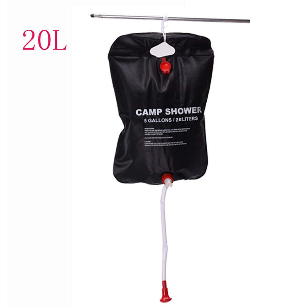20/40l soluppvärmd duschväska portabel utomhusdusch badväska resa camping vandring klättra kropp husdjur rengöring vattenväska