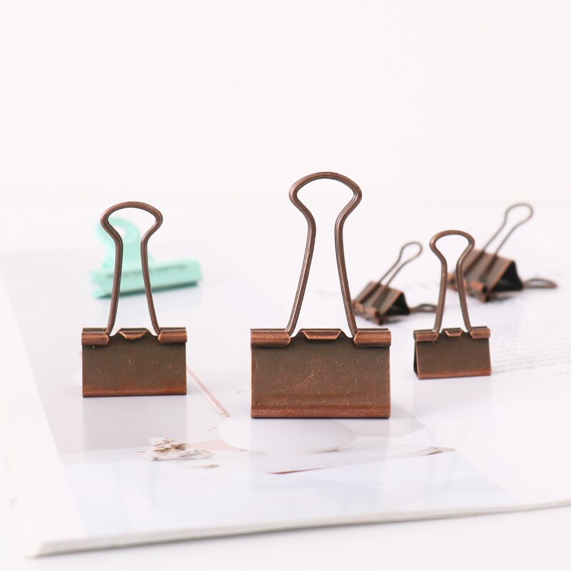 Bronze Retro Clip Multifunctional Dovetail Clip Office Paper Clip Clips Binder Clips Binders Office Accessories Material Oficina