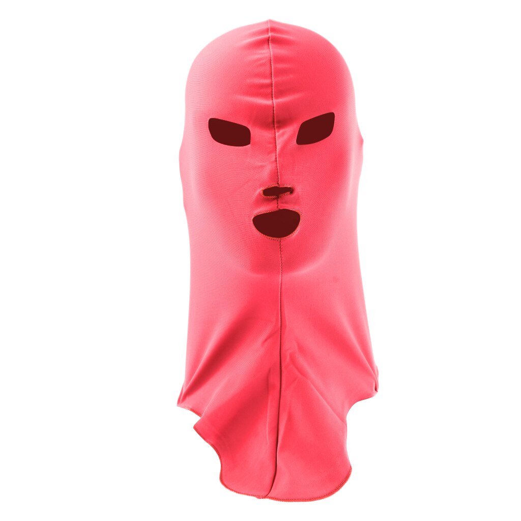 Swiming Diving Facekini UV Sun Protection Full Face Mask Head Neck Cover Face Elastic Swim Cap