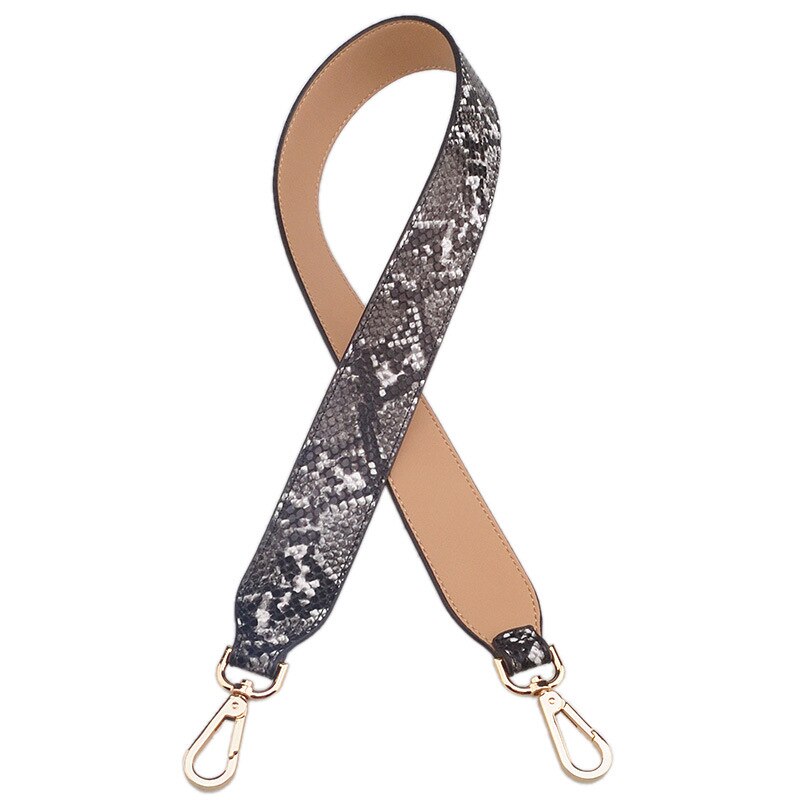 Bolso de piel sintética con correa para mujer, bandolera de cuero de , Mini Cinturón de piel de serpiente, tamaño 90cm,: 20 Shoulder strap