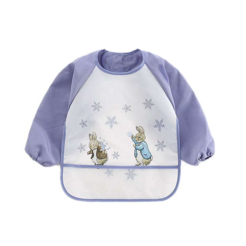 Warmom Leuke Cartoon Slabbers Waterdichte Baby Eten Bib Pocket Kinderen Tekening Lange Mouwen Schort Kids Burp Doek Baby Spullen: T6