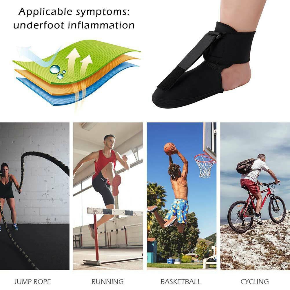 Night Splint Recovery Adjustable Effective Foot Brace Non Slip Sole Stretchy Sports Pain Toe Universal Plantar Fasciitis Support