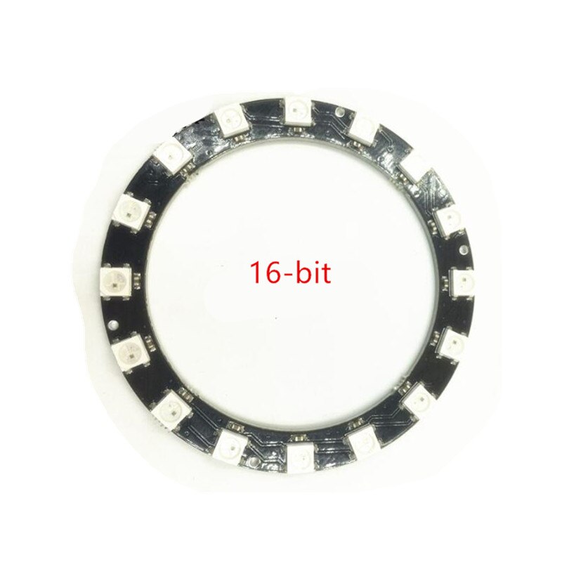 8 16 24 60 bits  ws2812 5050 rgb led intelligent full color rgb ring ontwikkelbord voor arduino  dc 5v: 16 led-ringen