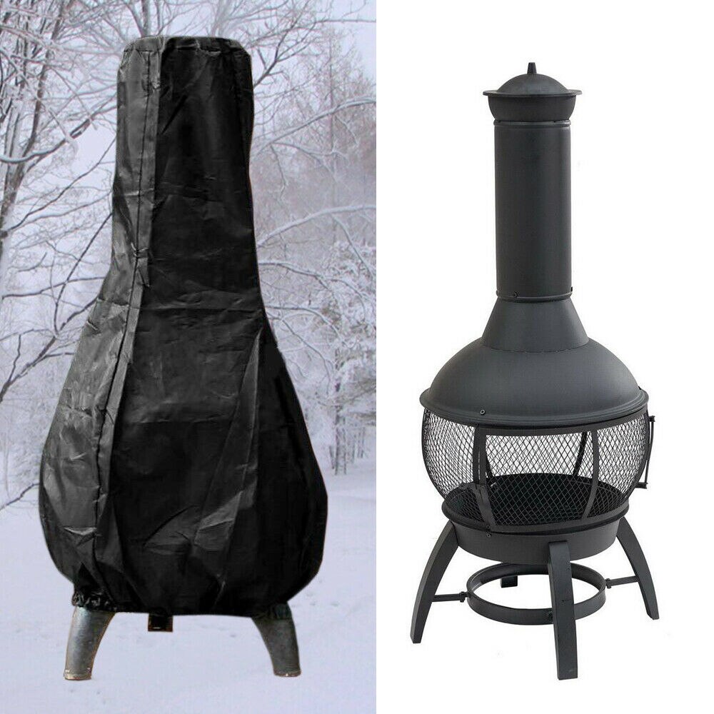 122 x 21 x 1cm have skorsten/chiminea skorstensdæksel beskytter solstøv vind vandtæt udendørs stor terrassevarmer dæksel