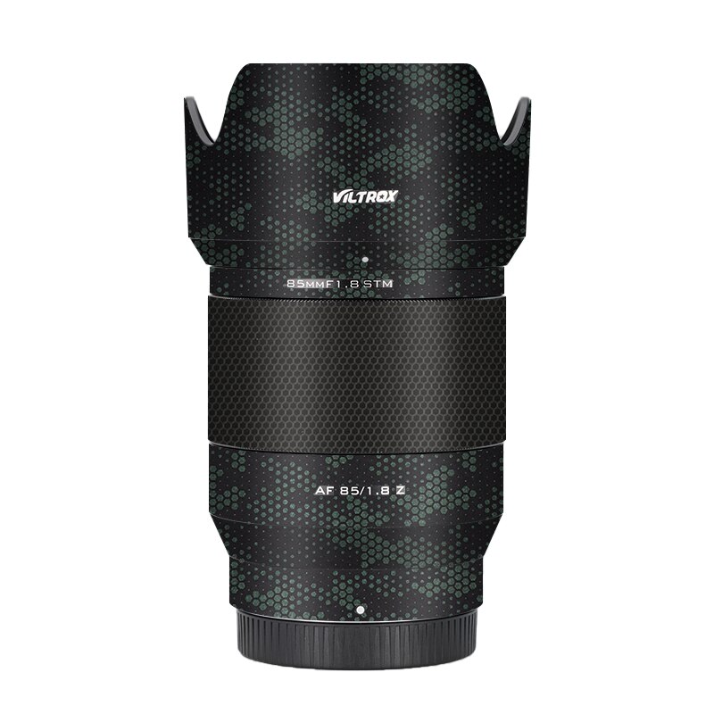 Viltrox AF85F1.8 Z naklejką na obiektyw do Viltrox AF 85mm F1.8 mocowanie obiektywu skórka kalkomania Premium okłady futerały ochronna folia: Mamba Green