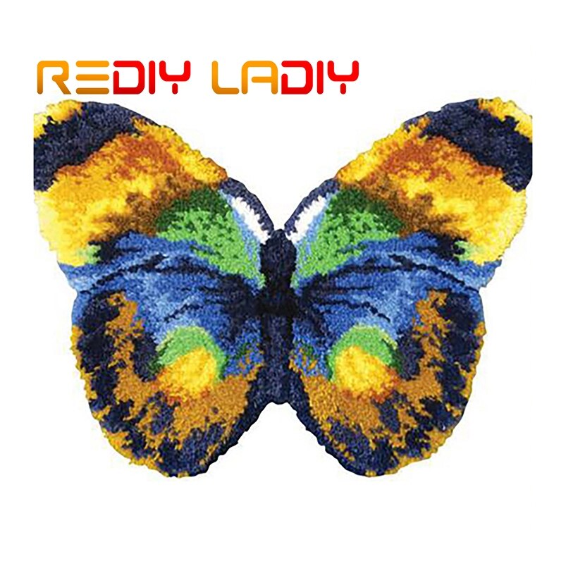 Latch Hook Rug Kits Crocheting Carpet Rug Puppy Girl Dog Acrylic Yarn Pre-Printed Canvas Cushion Mat Crochet Tapestry Sofa Decor: ZD718