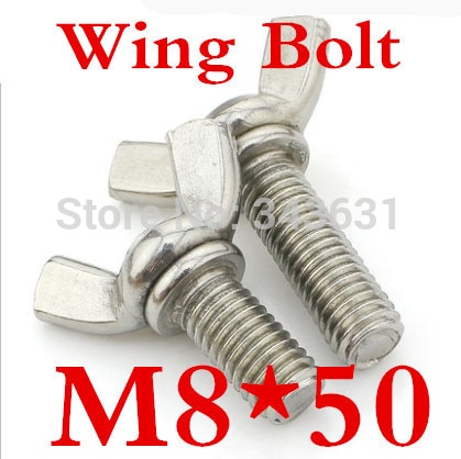 Lot De 4 Vis à Aile En Inox 304 – M8 X 25 Mm, Silver, Pour Serrage Manuel Rapide