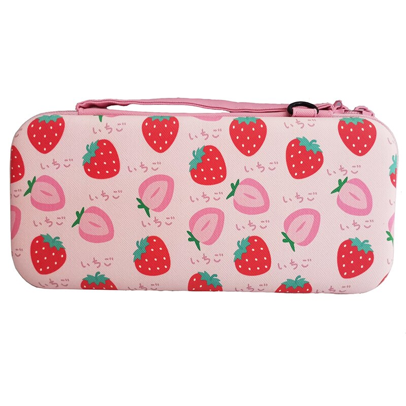 Voor Nintendoswitch Tas Aardbei Draagbare Reizen Carrying Soft Case Cover Voor Nintendo Switch Console Accessoires: Bag ONLY