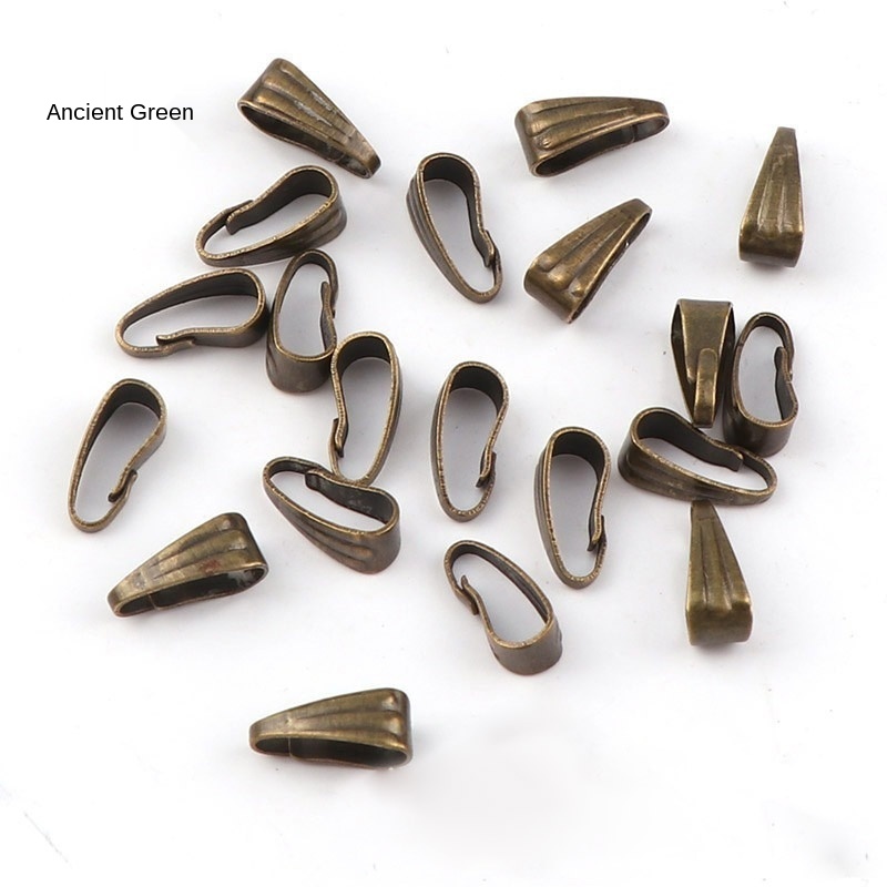 200 Teile/satz Streifen Oval Schnalle Anhänger Schnalle Halskette Anschluss Schnalle DIY Schmuck Material Halskette Ketten für Jewlery Herstellung: Antique Brass / 3mmx7mm 200 pcs