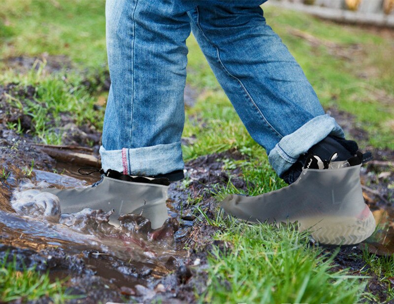 Sikkerhed vandtæt silikone gel sko dække regn sko