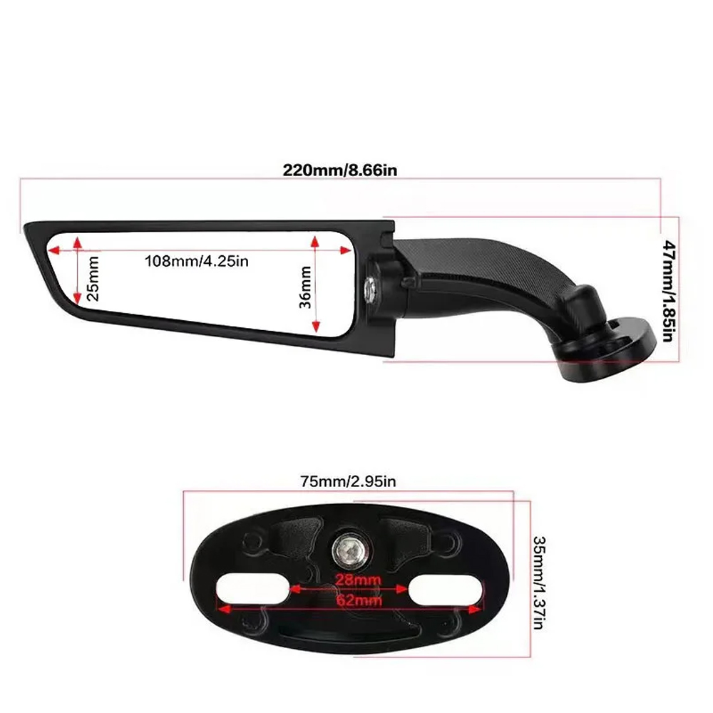Motorspiegels Gemodificeerde Achteruitkijkspiegel Voor Honda Cbr929rr Cbr954r Cbr600 Cbr650 F5 Cbr900 F4i R Rr Cbr1000 Cbr1100xx