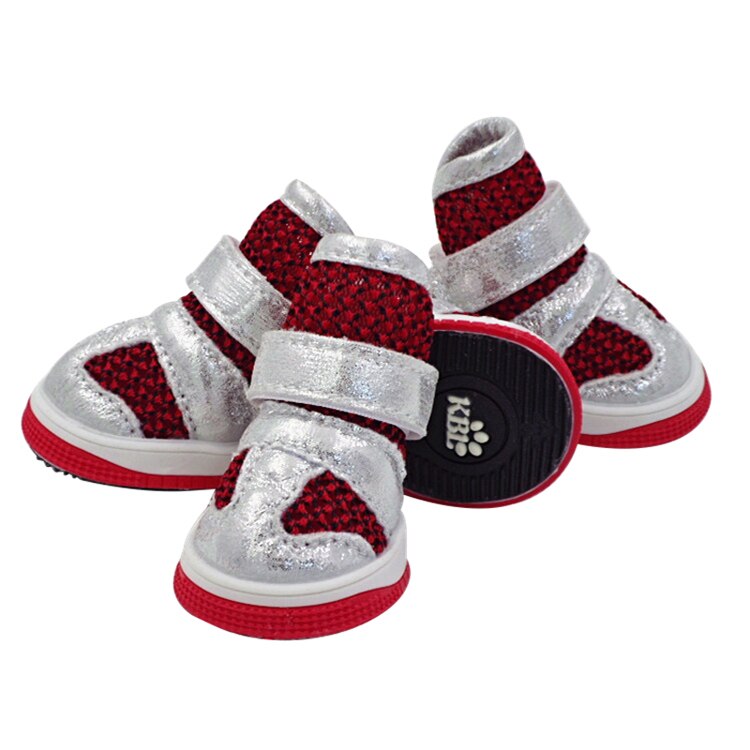 Hond Schoenen Voor Kleine Honden En Katten Teddy Bichon Chihuahua Pomeranian Honden Mode PU Puppy Laarzen Waterdicht Herfst Winter: Rood / 2