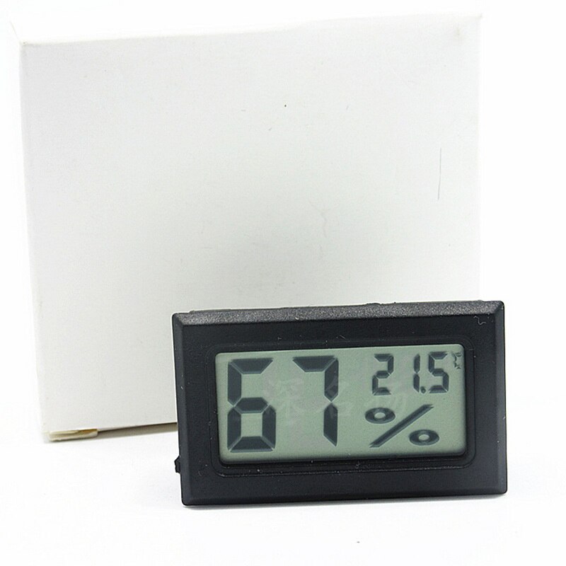 Mini digital lcd indendørs praktisk temperatursensor fugtighedsmåler termometer hygrometer bærbar måler 1pc: -en