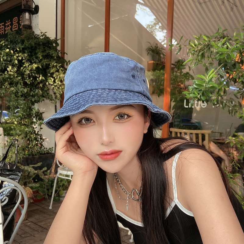 Sommer Gewaschen Denim Eimer Hüte Frauen Faltbare Fischer Hütte Männer Bob Kappen Hüfte hüpfen Gorros Männer Frauen Panama Eimer kappe