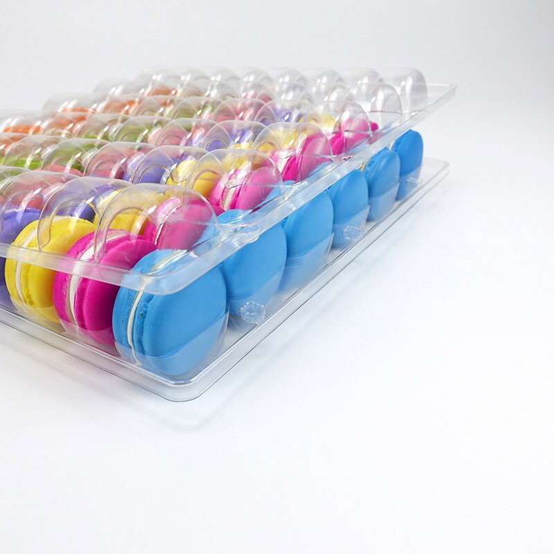 Transhome cupcake teline 48 reikää 3 kpl/setti macaron box pakkaus macarons esittelyteline/tarjotin hääkoristelu syntymäpäiväjuhlat
