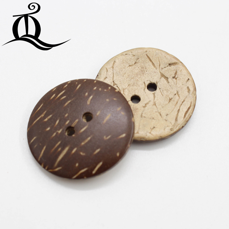 high quantity 50pcs 10mm-25mm 2-Holes DIY round Coconut shell Buttons Wood Button for Clothing scrapbooking sewing accessories
