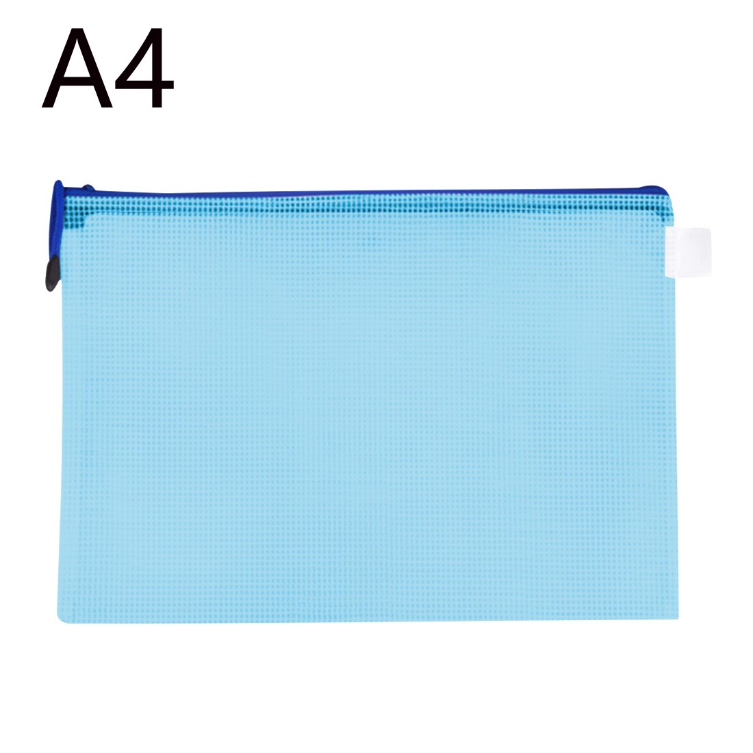 Waterproof Plastic Zipper Paper File Folder Book Pencil Pen Case Bag File document bag A4 Size for office student supplies: 3